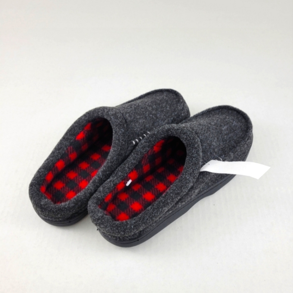 Urban Pipeline Men's Grey Memory Foam Slippers Size 8-9
